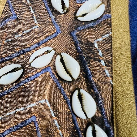 Molato Dress Shell Accents Geo Print Long Sleeve Knit Jersey Embroider Africa- L - Picture 6 of 8